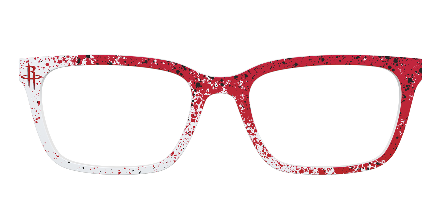 Rockets Splatter - Front Top Image - Pair Eyewear