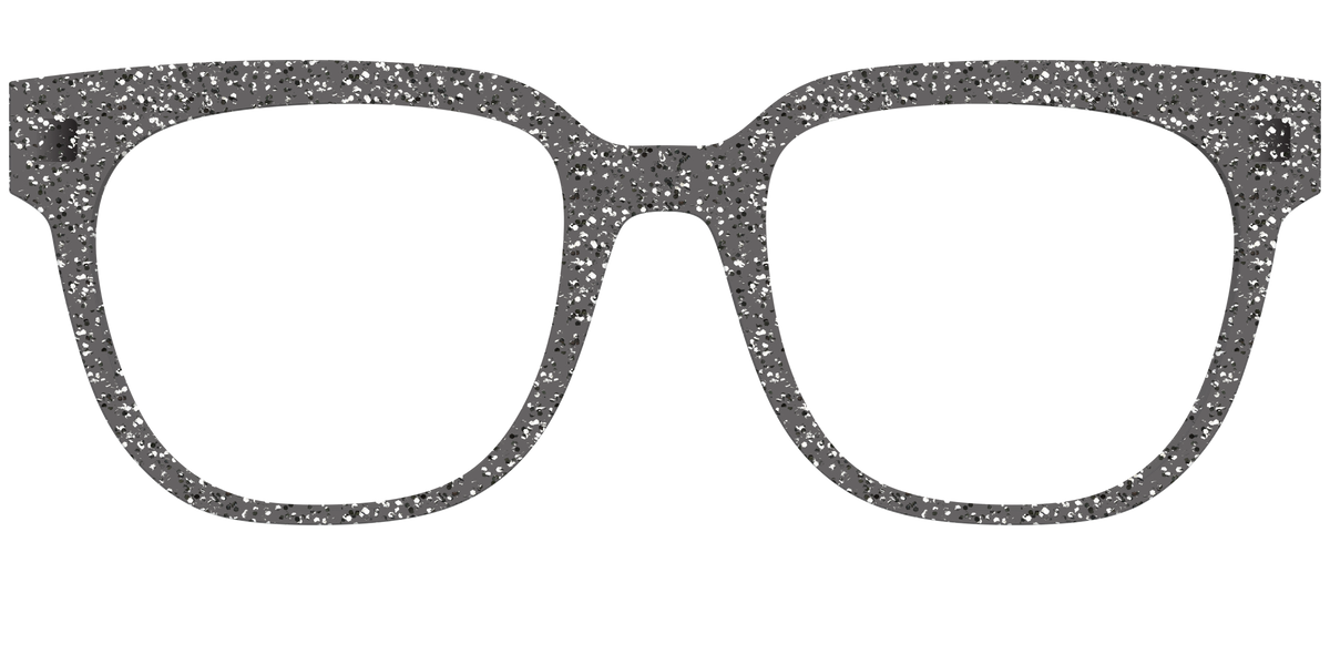The Black Sparkle - Front Top Image - Pair Eyewear