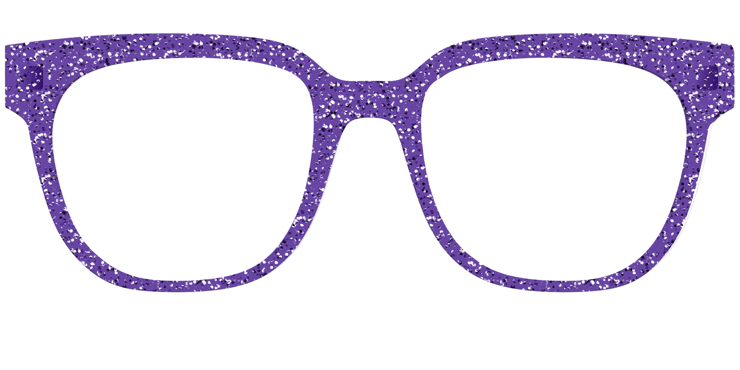 The Electric Purple Sparkle - Front Top Image - Pair Eyewear