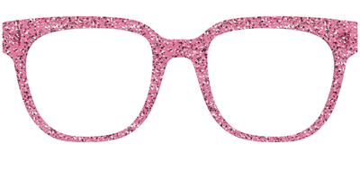 The Hot Pink Sparkle - Front Top Thumbnail - Pair Eyewear