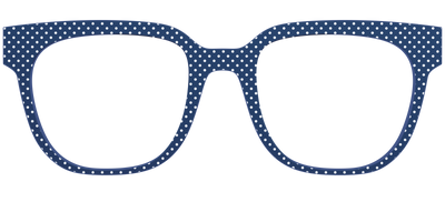 The Navy Pin Dot - Front Top Thumbnail - Pair Eyewear