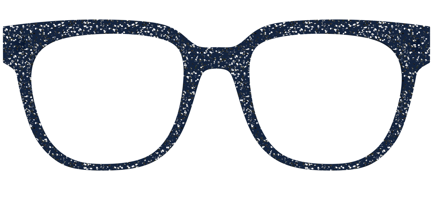 The Navy Sparkle - Front Top Image - Pair Eyewear