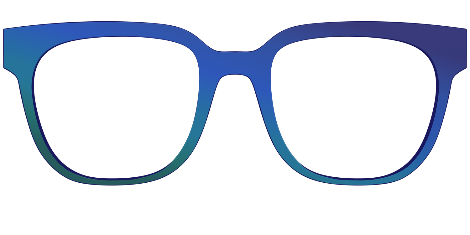 The Peacock Ombre - Front Top Image - Pair Eyewear