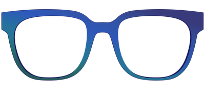 The Peacock Ombre - Front Top Thumbnail - Pair Eyewear