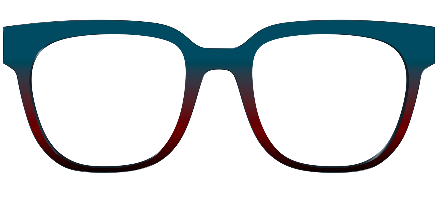 The Teal to Espresso Gradient - Front Top Image - Pair Eyewear