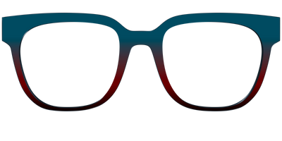 The Teal to Espresso Gradient - Front Top Thumbnail - Pair Eyewear