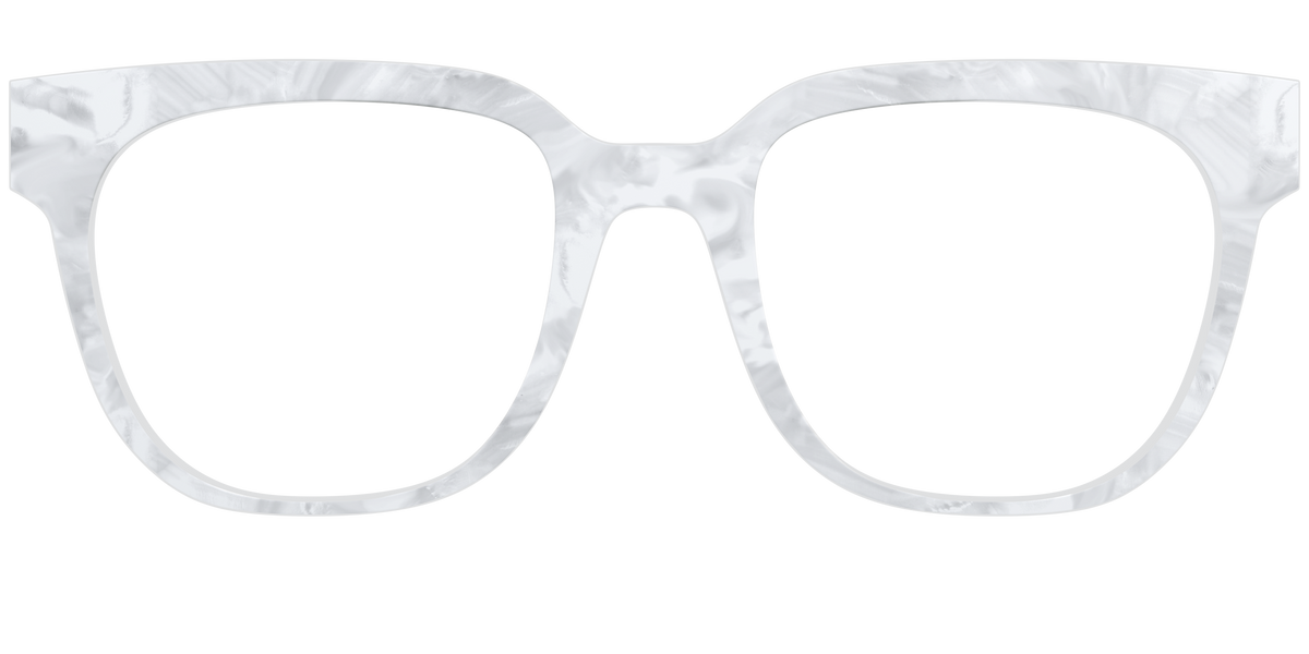 The White Pearlescent - Front Top Image - Pair Eyewear