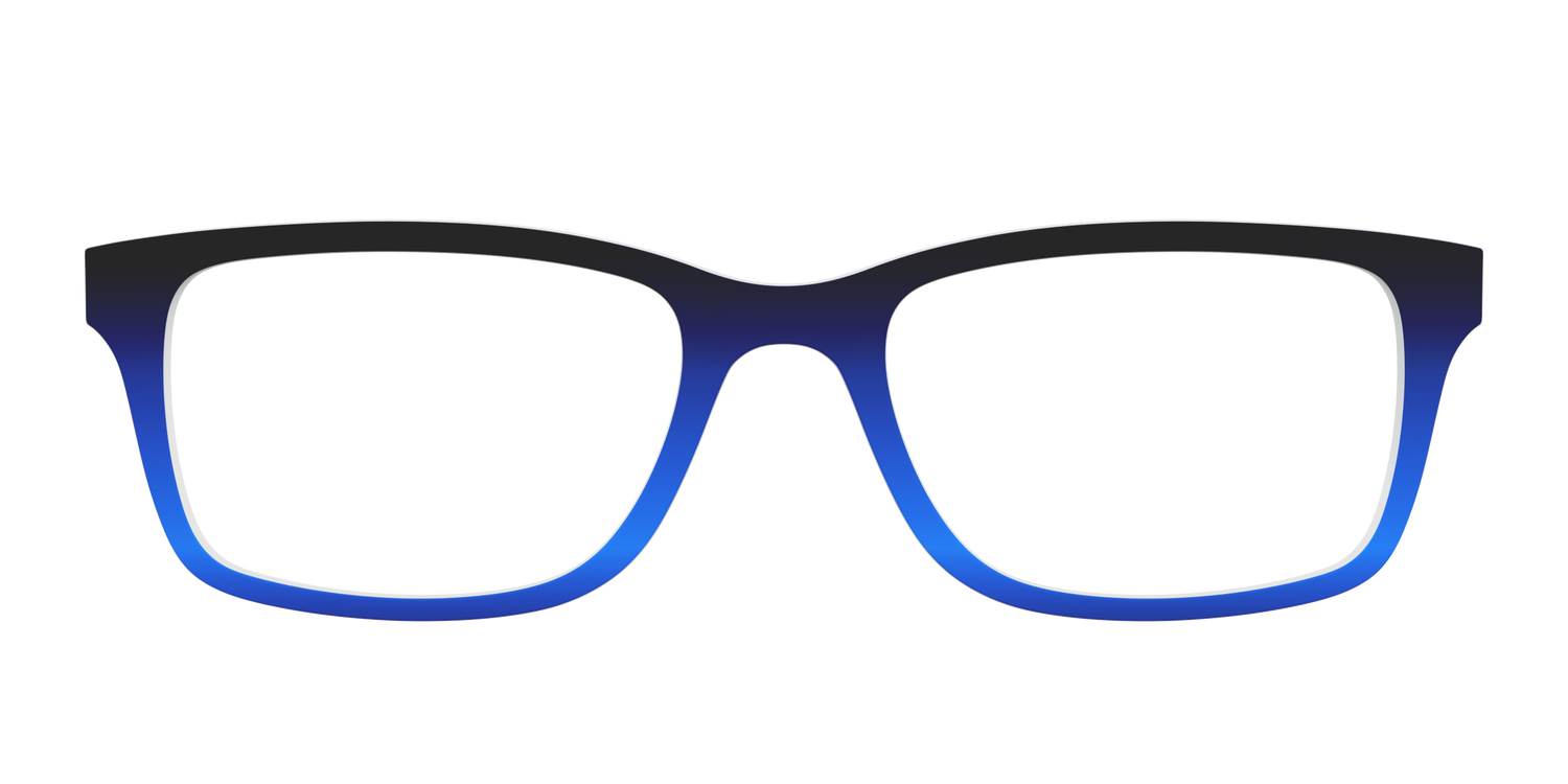 The Black to Blueberry Gradient - Front Top Image - Pair Eyewear