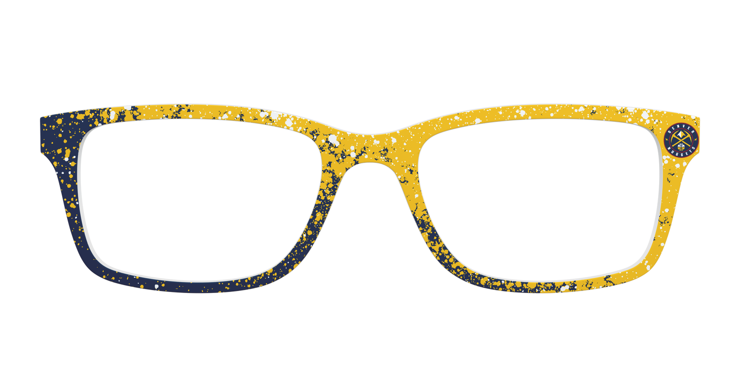 Nuggets Splatter - Front Top Image - Pair Eyewear