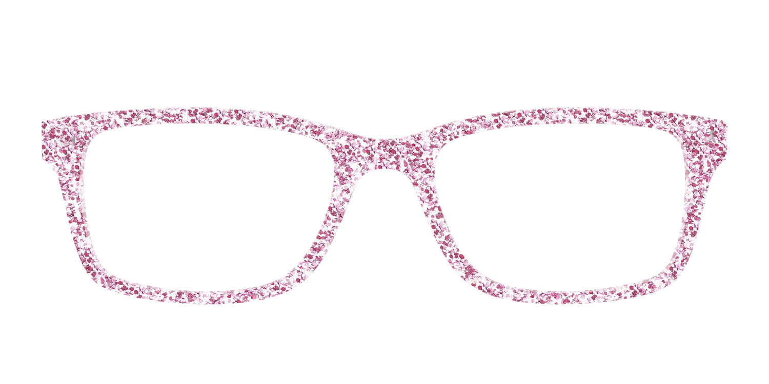 The Rose Gold Sparkle - Front Top Image - Pair Eyewear
