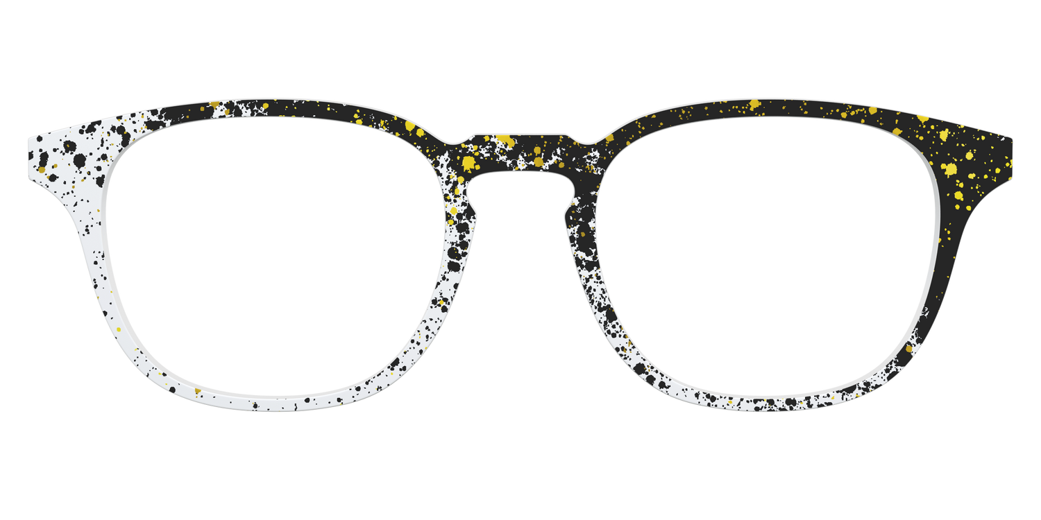 The Black & White Splatter - Front Top Image - Pair Eyewear