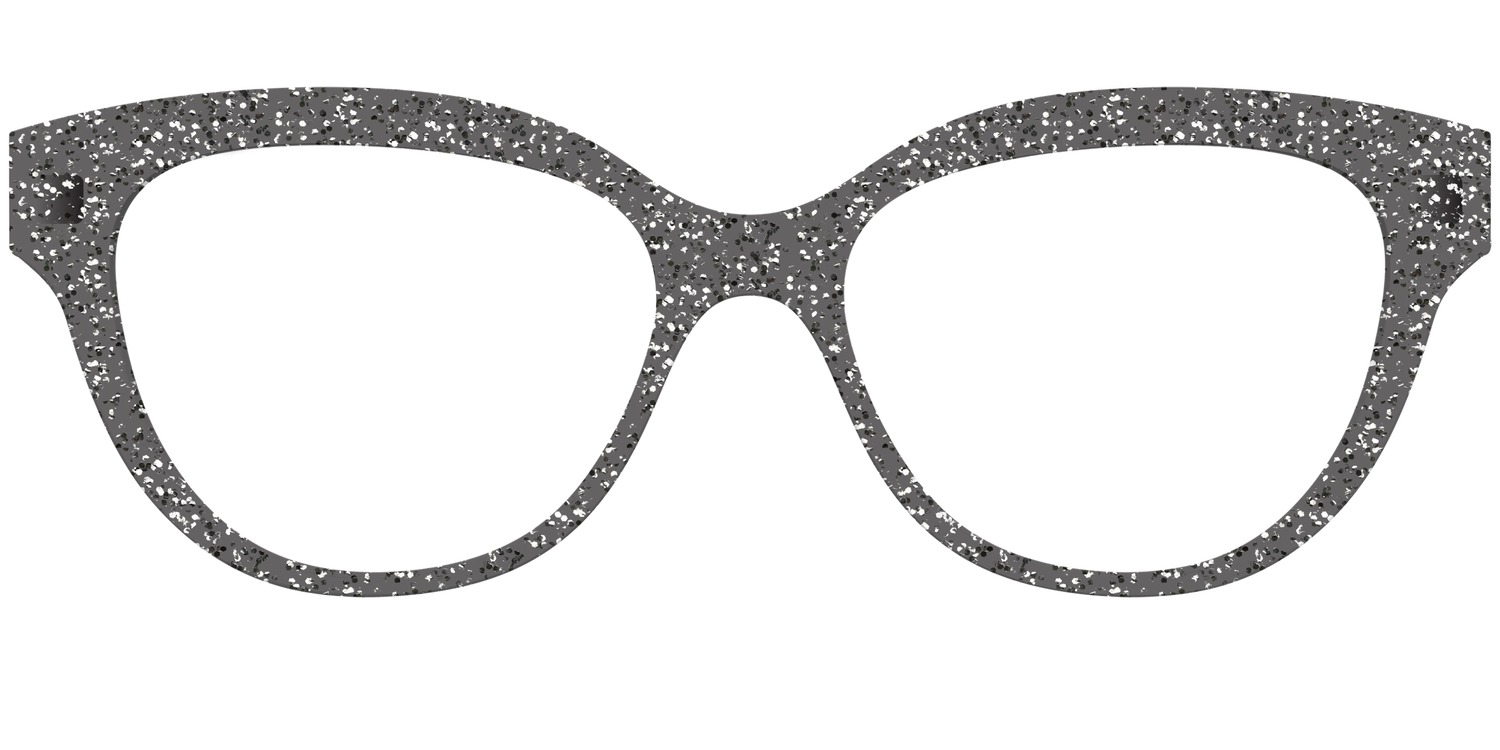 The Black Sparkle - Front Top Image - Pair Eyewear