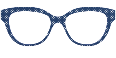 The Navy Pin Dot - Front Top Thumbnail - Pair Eyewear