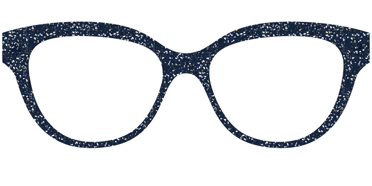 The Navy Sparkle - Front Top Image - Pair Eyewear