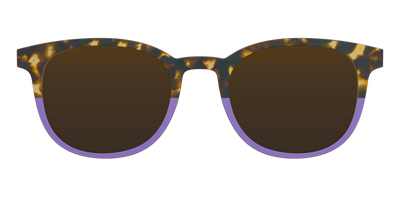 The Polarized Lavender Tortoise Split Sun Top - Front Top Thumbnail - Pair Eyewear