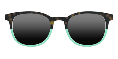 The Polarized Matcha Split Sun Top - Front Top Thumbnail - Pair Eyewear