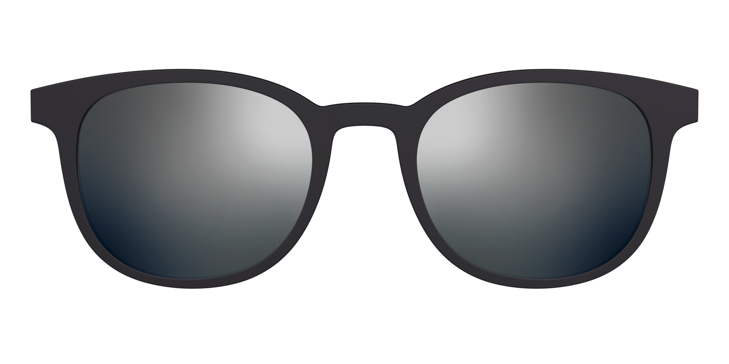 The Polarized Silver Reflective Sun Top - Front Top Image - Pair Eyewear