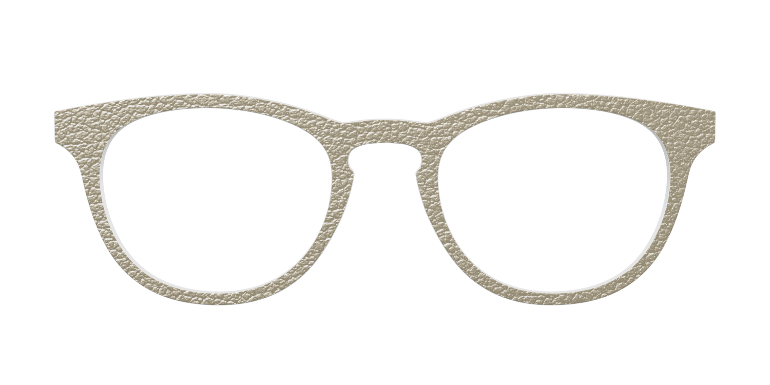 The Gold Leather - Front Top Image - Pair Eyewear