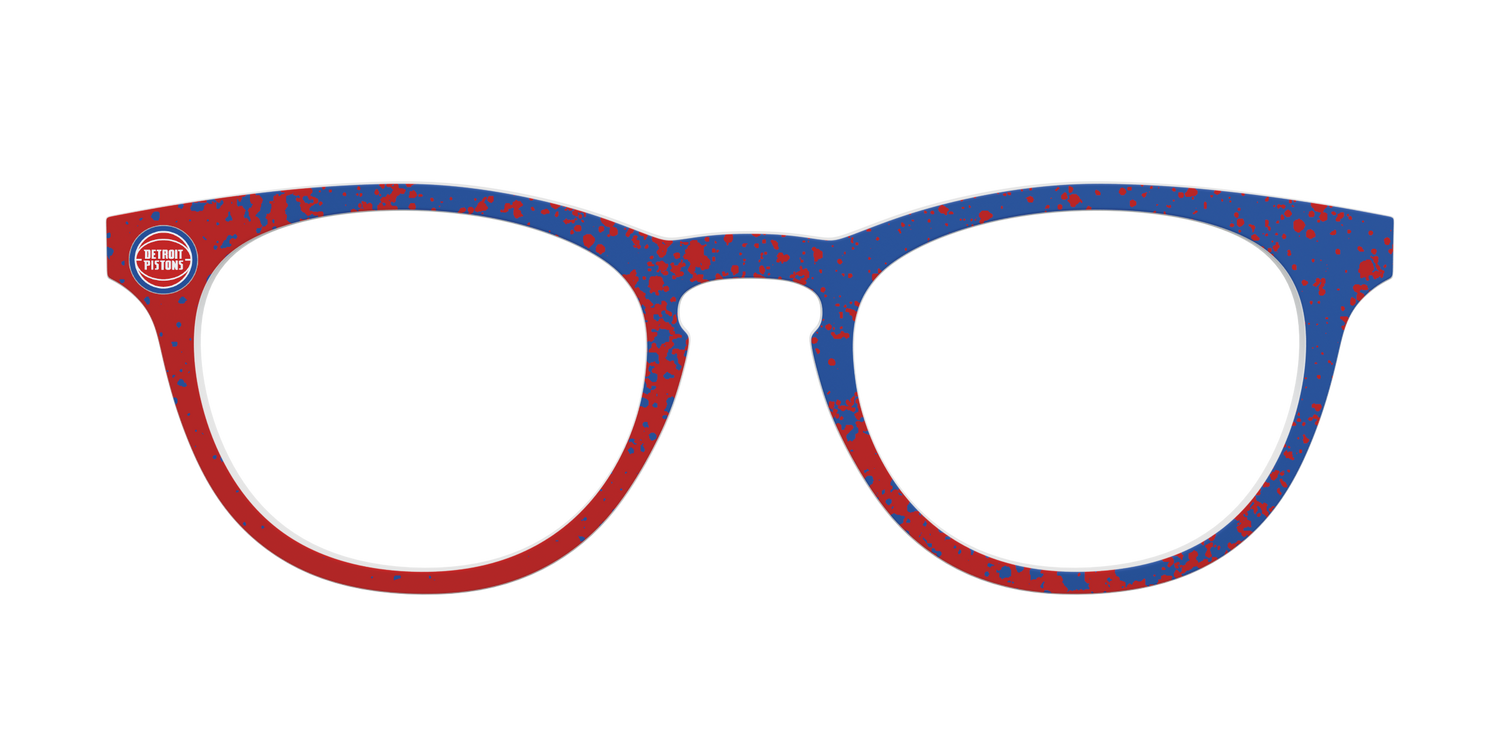 The Pistons Splatter - Front Top Image - Pair Eyewear
