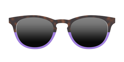 The Polarized Purple Tortoise Sun Top - Front Top Thumbnail - Pair Eyewear