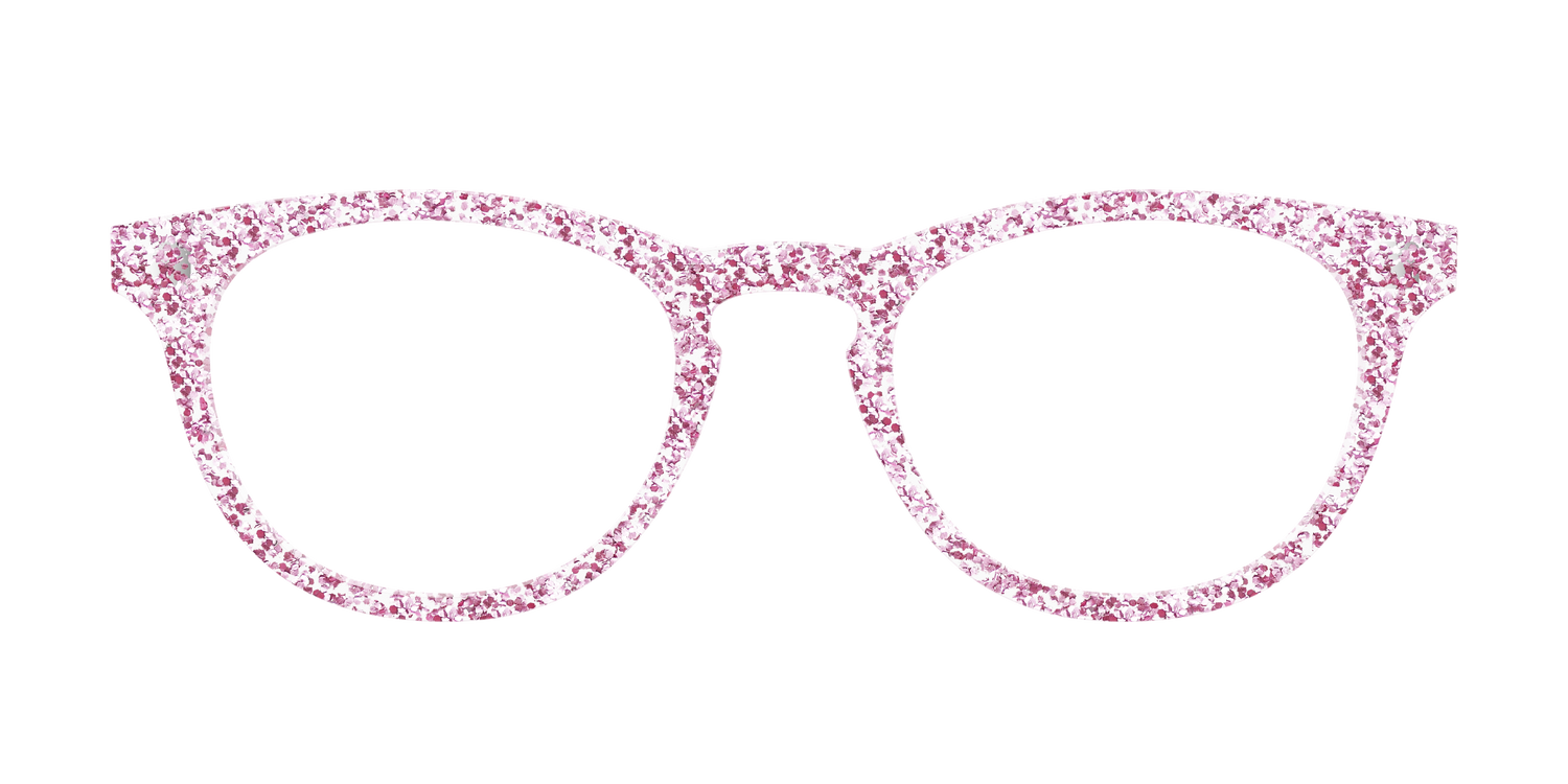 The Rose Gold Sparkle - Front Top Image - Pair Eyewear