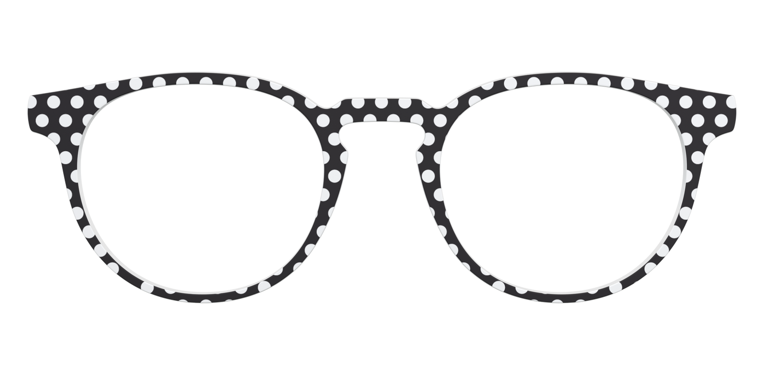 The Black Polka Dots - Front Top Image - Pair Eyewear