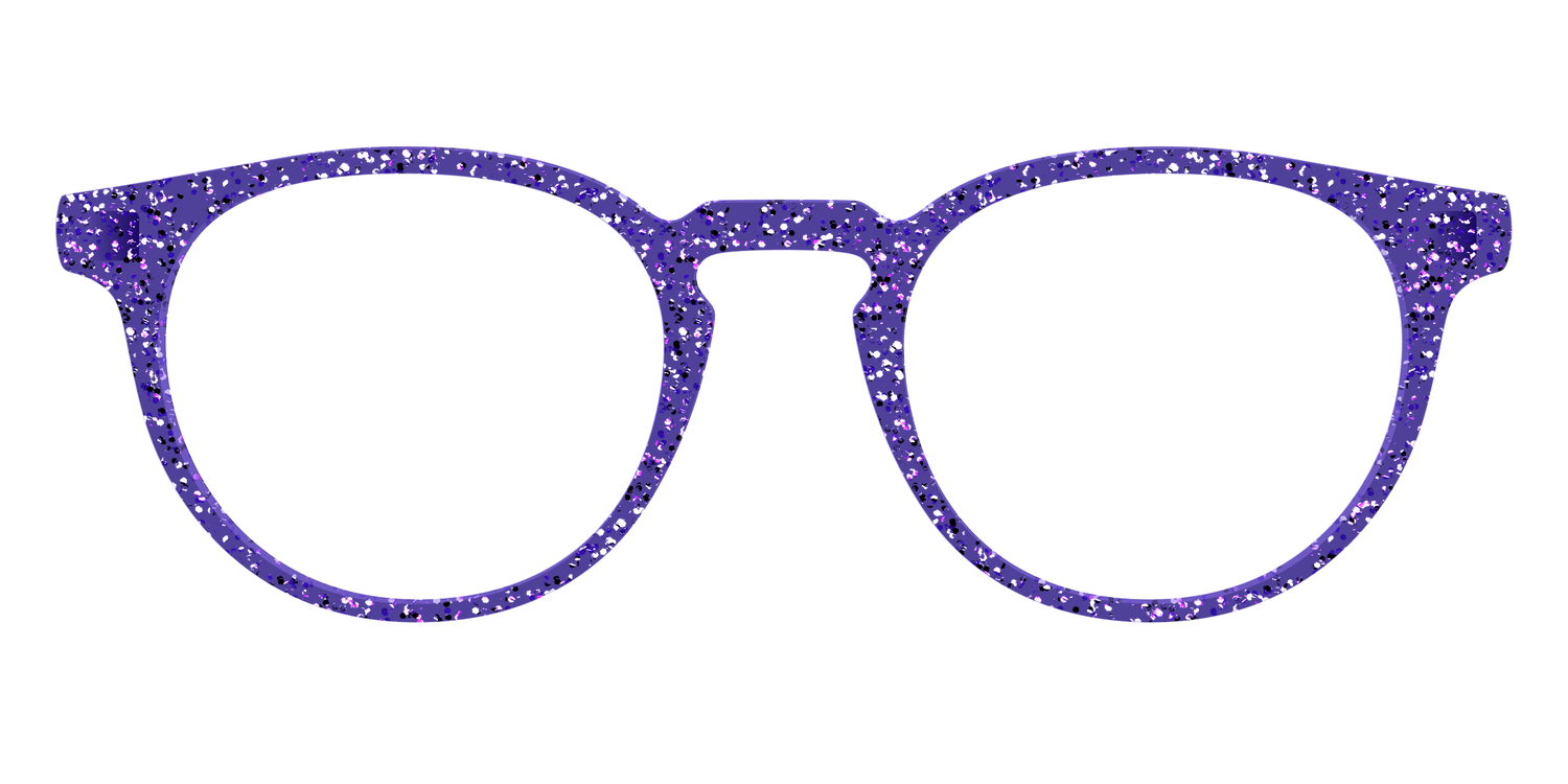 The Electric Purple Sparkle - Front Top Image - Pair Eyewear