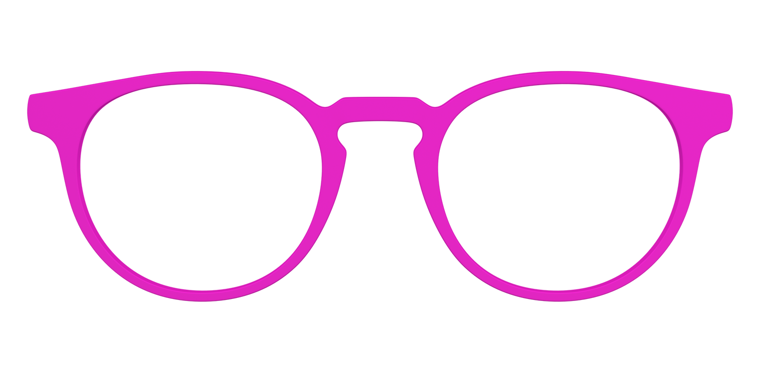 The Hot Pink - Front Top Image - Pair Eyewear