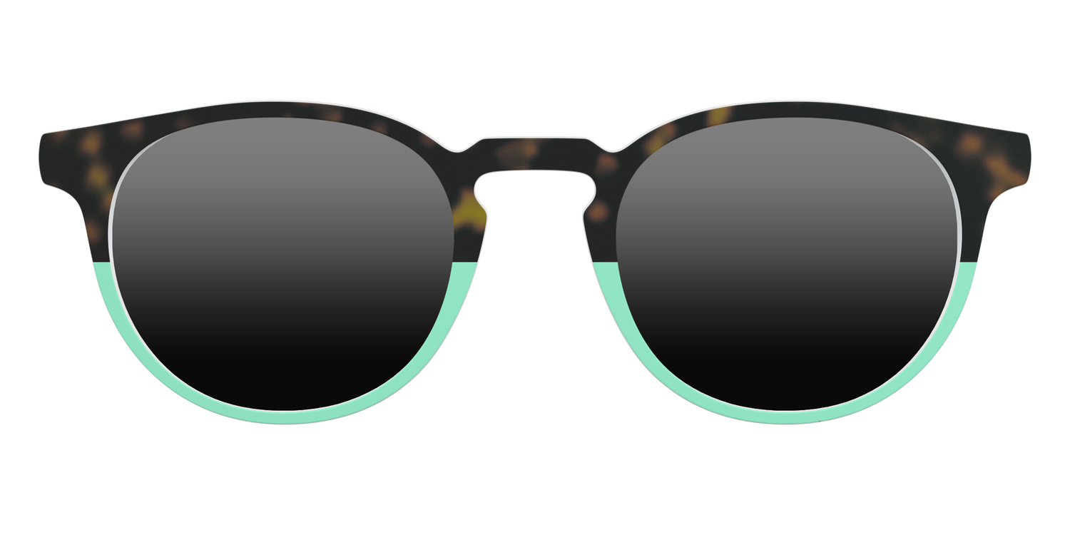The Polarized Matcha Split Sun Top - Front Top Image - Pair Eyewear