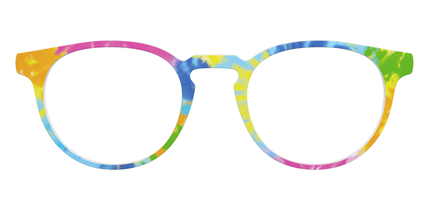 The Rainbow Tie-Dye - Front Top Image - Pair Eyewear