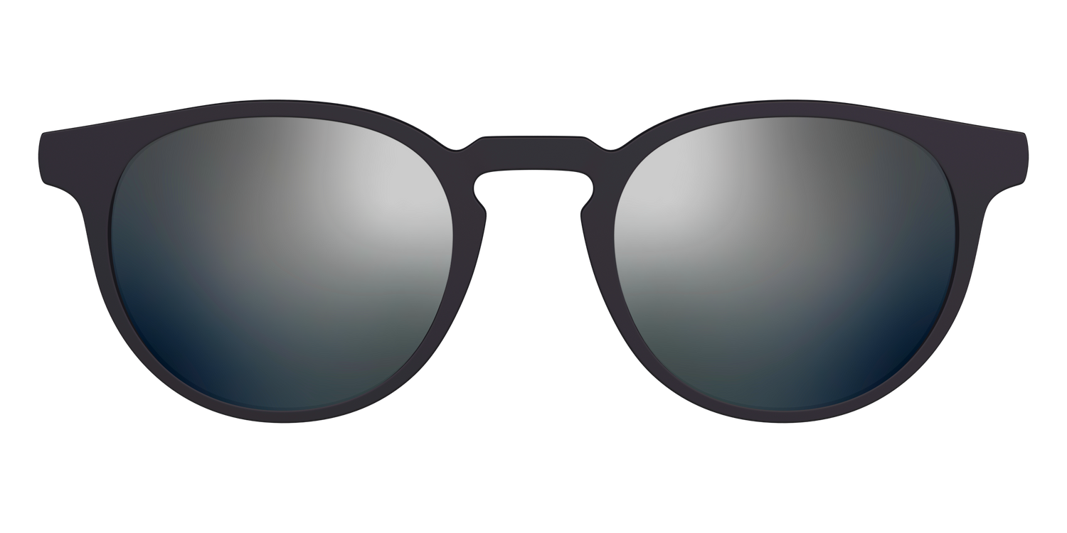The Polarized Silver Reflective Sun Top - Front Top Image - Pair Eyewear
